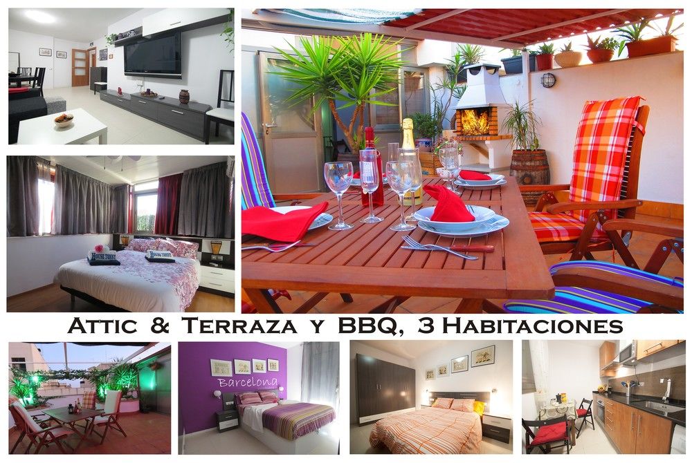 ATTIC TERRACE BBQ, AIRPORT-BARCELONA, CERCA PLAYAS CASTELLDEFELS