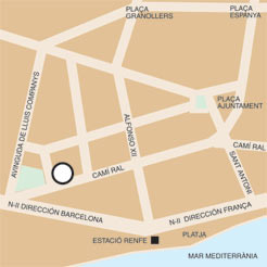 Plano de acceso de Hotel Nh Ciutat De Mataro