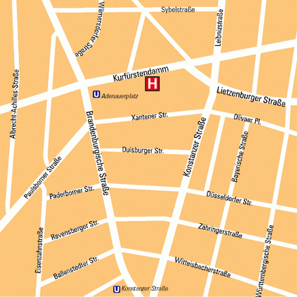 Plano de localizacin del hotel