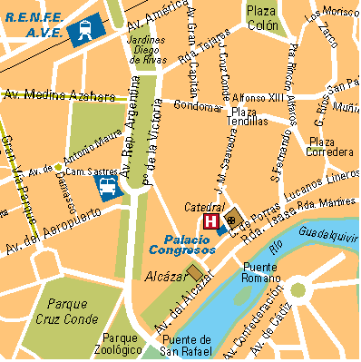 Plano de localización del hotel