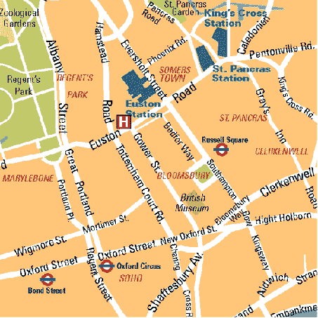 Plano de localizacin del hotel
