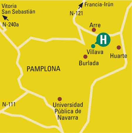 Plano de localizacin del hotel