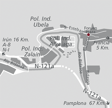Plano de localizacin del hotel